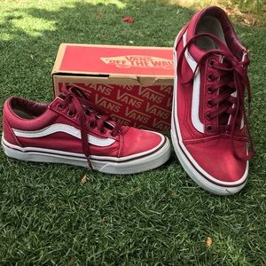 Burgundy Old Skool Vans